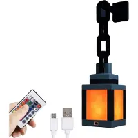 Dopwii Pixelated Lantern Nachtlicht mit fernbedienung16-farbiges LED Stimmungslicht, USB-aufladbare Tisch- und Wandlampe für Schlafzimmer,und Gamer Geschenk