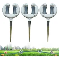 Welikera 3er Set Gartenschlauch-Führungsspieß, Schlauchführung mit Oberrolle, führt Gartenschlauch an Pflanzen und Sträuchern vorbei