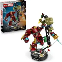 LEGO Marvel 76343 Hulkbuster vs Hulk Legendäres Kampfset, Avengers: Age of Ultron, Bauspielzeug, 9+ Jahre
