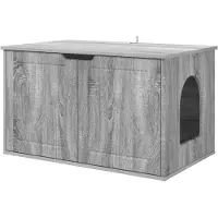 vidaXL Katzenhaus Graues Sonoma 85 x 55 x 50,5 cm Holzwerkstoff