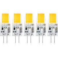 Dopwii LED-Lampen (5 Stück), 2 W, 12 V, Warmweiß 3000 K, Ersatz für 20 W Halogenlampen, 240 LM, LED-Pin-Basislampe, flimmerfrei, nicht dimmbar