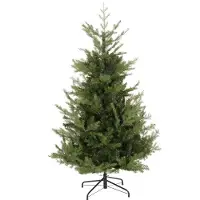 Slyrun Weihnachtsbaum, Kunsttanne, realistisches Aussehen, schneller Aufbau, Kunststoff, Grün, 100 x 100 x 150cm