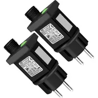 Dopwii 24V 6W AC Netzteil für Lichterkette, 8 Modi Stecker mit Timer, Speicherfunktion, Ersatzadapter für Lichterketten, Trafo für Dekoration