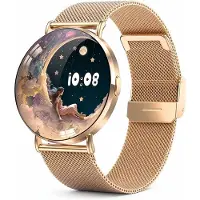 Dopwii KM88 Smartwatch, 1,32" AMOLED, 150+ Sportmodi, IP67, Bluetooth, Vollmetallgehäuse, Austauschbare Armbänder