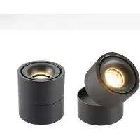 Slyrun LED Aufbaustrahler, Gang LED Klappleuchte, 90° drehbar, Deckenstrahler, inkl. 7W LED Modul 230 V - 3000 K