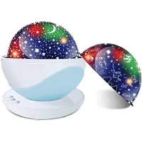 Novzep Sternenhimmel Projektor Lampe – Kinder Nachtlicht mit 8 Lichtmodi, Dinosaurier & Einhorn Folien, drehbar, USB, kreative Geburtstagsgeschenkidee