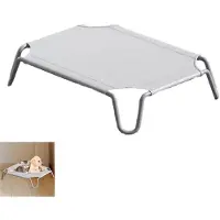 Slyrun Erhöhtes Hundebett Hängematte 55x55x15 cm - Atmungsaktiv, Feuchtigkeitsbeständig, Tragbar für Mittelgroße & Große Hunde