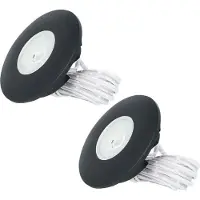 HOFTRONIC™ LED Einbaustrahler 3W 2700K IP44 Schwarz 2er Set