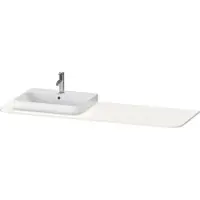 Duravit Waschtisch-Konsole Happy D.2 Plus 160x55cm, m 1 Ausschn, Beck. li, we hgl