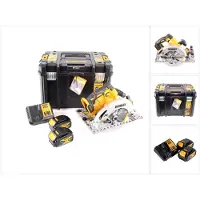 DeWalt DCS 572 M2 Akku Handkreissäge 18V 184 x 16 mm + 2x Akku 4,0Ah + Ladegerät + T-STAK