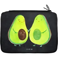 Mr. & Mrs. Panda Bleistiftetui Avocado Pärchen - Kreidetafel - Geschenk, Stifteetui, Babyshower, Schlampermäppchen, Liebe, Federmäppchen, Geburt, Avocados, Familie, Etui