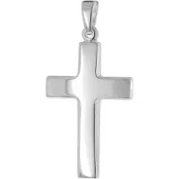 Trendor 21641 Kreuz-Anhänger für Herren Silber 925 rhodiniert 27 mm
