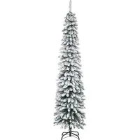 HOMCOM Künstlicher Weihnachtsbaum, 210 cm Christbaum mit 490 Spitzen