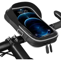 BundiGlassware Handyhalterung Fahrrad Wasserdicht, 360° Drehbarem Handyhalter für Fahrräder Motorräder Motorroller Heimtrainer, Fahrrad Handytasche Lenker Lenkertasche für 4.7-7 Zoll Smartphone