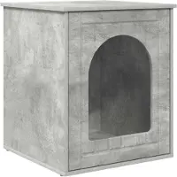 vidaXL Katzenhaus Beton 53 x 52 x 62 cm Holzwerkstoff