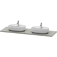 Duravit Luv Quarzsteinkonsole, Breite 1783mm, passend zu Waschtischunterbau LU9562, LU9567, LU9467B3333, Farbe: Grau Struktur