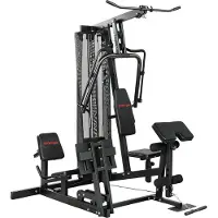 Dopwii Kraftstation Fitnessstation mit Latzug Butterflystange 65kg Gewichten Seil bis zu 120kg