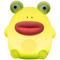Dopwii Frosch Nachtlicht LED Kinderlampe,Silikon Touch-Sensor Nachttischlampe, USB aufladbar, 3 Helligkeitsstufen mit Timer & Schlummerfunktion, Dimmbare Dekoleuchte für Schlafzimmer, 1200mAh