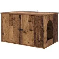 vidaXL Katzenhaus Altholz 85 x 55 x 50,5 cm Holzwerkstoff