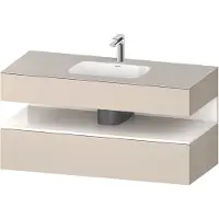 Duravit Einbauwaschtisch-Möbel-Set Qatego 120x55x60cm, w g/tau m, Kon-WTU, B