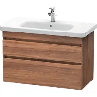 Duravit DuraStyle Waschtischunterschrank wandhängend 6482, 2 Schubkästen, 930mm, für DuraStyle, DS648207979, Farbe: Nussbaum Natur Dekor