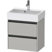 Duravit Waschtischunterschrank Ketho.2 Compact 58,4x39x54,9cm, 2 SBK, wandhängend, betongr ma