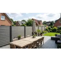 Meingartenversand.de BPC Gartentor Morsum 90 x 175 cm – BPC Zauntor, Holzedekor Mokka, Torrahmen in Anthrazit – elegante Zauntür – Gartentor für Sichtschutz