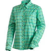 Maier Sports Funktionsbluse "Kendra L/S W" Damen Bluse, leichte Langarmbluse, Blusen-Shirt, Karobluse, Reg Fit