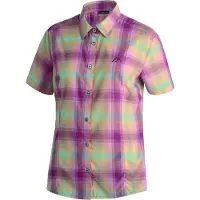 Maier Sports Funktionsbluse "Philina" Damen Bluse, leichte Kurzarmbluse, Blusen-Shirt, Karobluse, Reg Fit