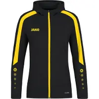 Jako Power Kapuzenjacke Damen 803 - schwarz/citro 38