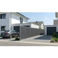 Meingartenversand.de WPC Sichtschutzzaun Zaunlamellen in schiefergrauer Holzstruktur mit den Maßen 18 x 145 x 1780 mm und der Deckbreite 1330 mm