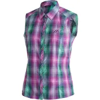 Maier Sports Funktionsbluse "Paloma" ärmellose Damen Bluse, sommerliches Blusen-Shirt, Karobluse, Reg. Fit