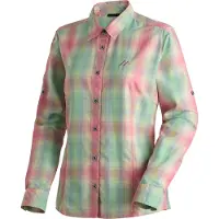 Maier Sports Funktionsbluse "Nanni" Damen Bluse, leichte Langarmbluse, Blusen-Shirt, Karobluse, Reg Fit