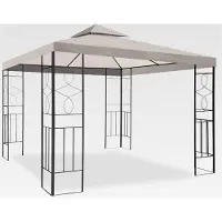 Markenlos Pavillon Romantika 3x3m Metall mit wasserdichtem Dach