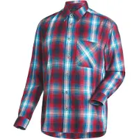Maier Sports Funktionshemd "Claas" Herren Hemd langarm, karriertes Freizeithemd, Langarmhemd, Regular Fit