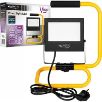 MasterLed Flutlicht SMD Vega 50W 4500K Neutralweiß – 4000lm, IP65, Gelb/Schwarz, 230V – Aluminium für Baustelle & Werkstatt