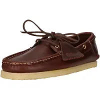 Clarks Originals Schnürschuhe Godney Boat mit flexibler Krepp-Sohle 5220 British Tan Lea 41