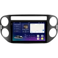 AWESAFE 2k Display Android Radio 128GB für VW Tiguan 5N 2007-2016 Carplay Android Auto Navi 4G LTE Bluetooth DAB+ Rückfahrkamera Lenkradsteuerung