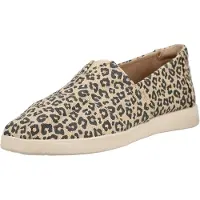 Toms Damen Slipper Leopardenmuster Textil mit herausnehmbarem Wechselfußbett