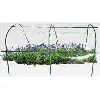 Markenlos Gartenbogen für Hochbeete | Pflanztunnel | Flexibler Pflanzenbogen für Gewächshaus und Blumenbeet