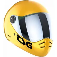 TSG Schutz - Helmet Pass 2.0 Einfarbiger Helm (+Bonusvisier) - Goldrush-Farbe -