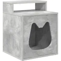 vidaXL Katzenhaus Beton 42,5 x 40 x 53,5 cm Holzwerkstoff