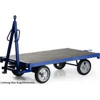 Bakoprotaurus Bako Logistiksysteme Industrie-Anhänger mit Kugellenkkranz 5t Traglast Vollgummi 3000x1500mm