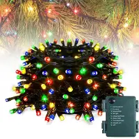Lapalife 20m 200 LED Lichterkette Bunt 8 Beleuchtungsmodi Batteriebetrieben Lichterketten mit Timer Weihnachten Hochzeit Halloween Party Garten Deko