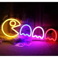 Lapalife Spiel Leuchtreklame LED Neonlicht USB Neonschild Neon Nachtlicht für Wand Kinderzimmer Spielzimmer Bar Party Weihnachten Dekoration