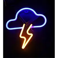 Lapalife Wolke Leuchtreklame LED Neonlicht USB Nachtlicht Batteriebetrieben für Wand Zimmer Spielzimmer Bar Party Dekoration