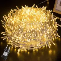 Lapalife 50M 400 LED Lichterkette 8 Lichtmodi Wasserdicht mit Timer Innen Party Hochzeit Weihnachten Garten Deko, Warmweiß