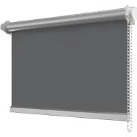 Interdeco Klemmfix Seitenzugrollo / Thermorollo und Verdunkelungsrollo Taubenblau (3017), Typ SZ3, Breite x Höhe 98,5 x 175 cm
