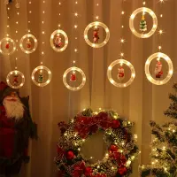 Lapalife 3m Weihnachten LED Lichtervorhang DIY Lichterkette Batteriebetrieben Wasserdicht für Innen Fenster Party Deko