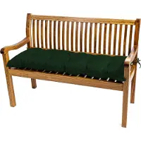 TexDeko Garden Bankauflage für Gartenbank wasserabweisendes Sitzkissen UV-Beständig gesteppt (Dunkelgrün, 180 x 50 x 8cm)